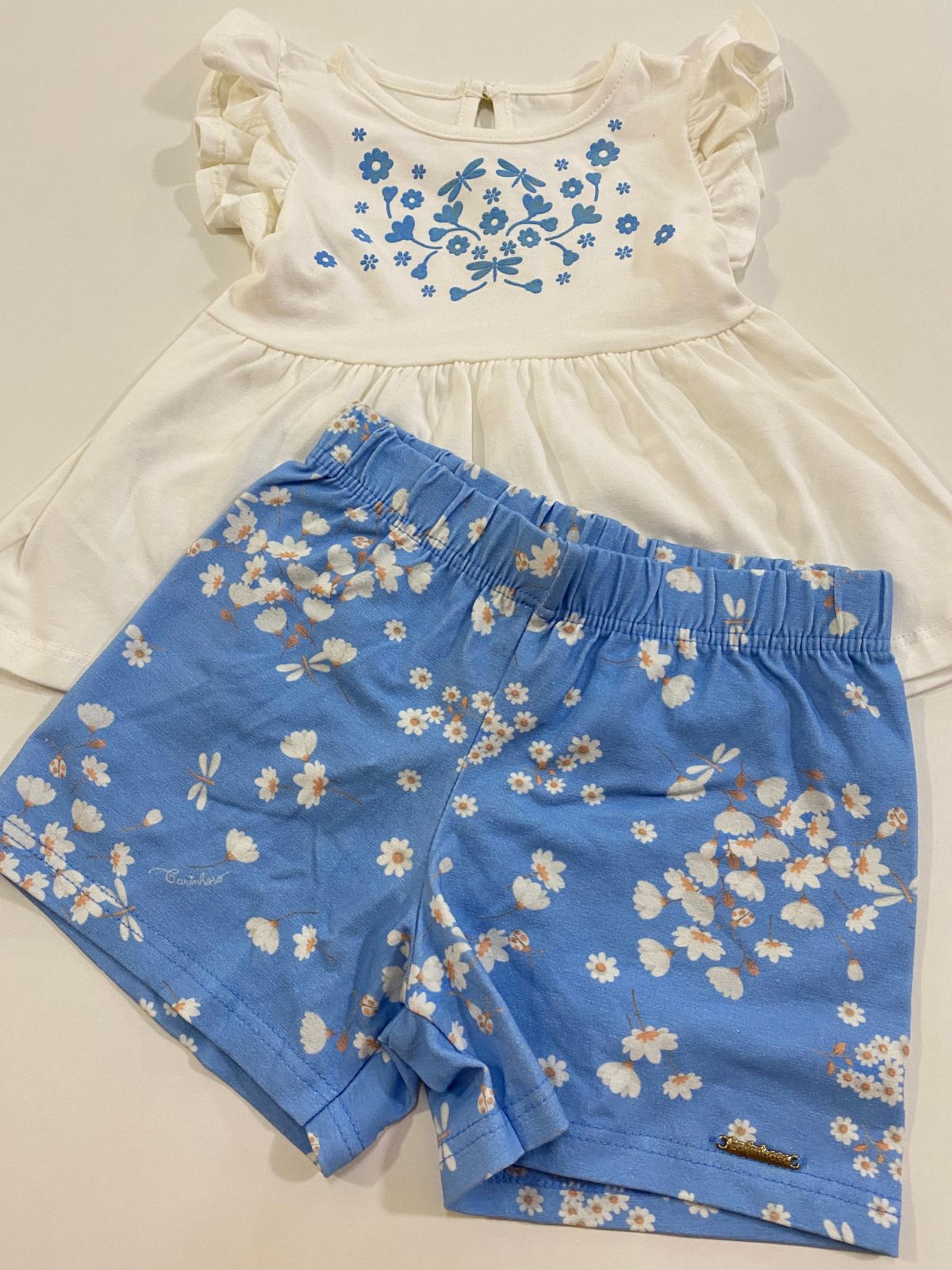 CONJ FEM INF SM+SHORT R09 REF.08879 BCO/AZ 2.