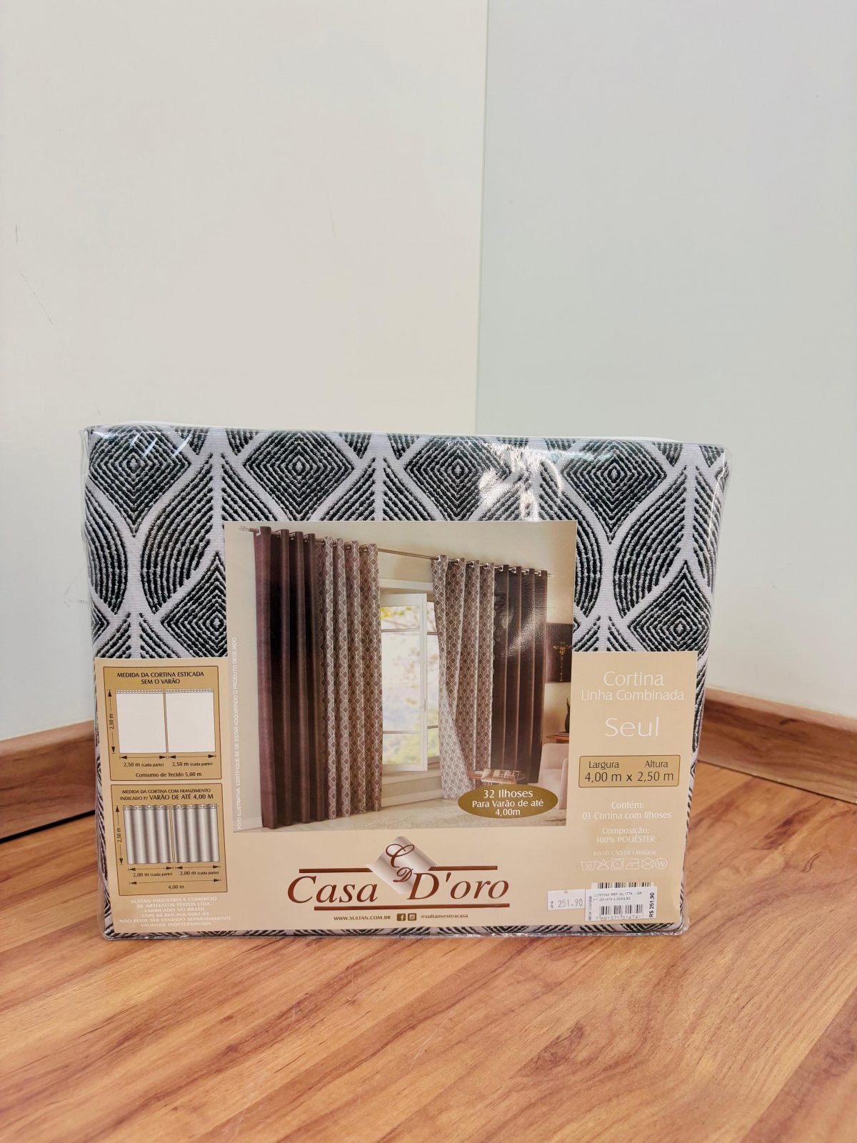 CORTINA REF.GL1778 - GRFT -331474 4,00X2,50.