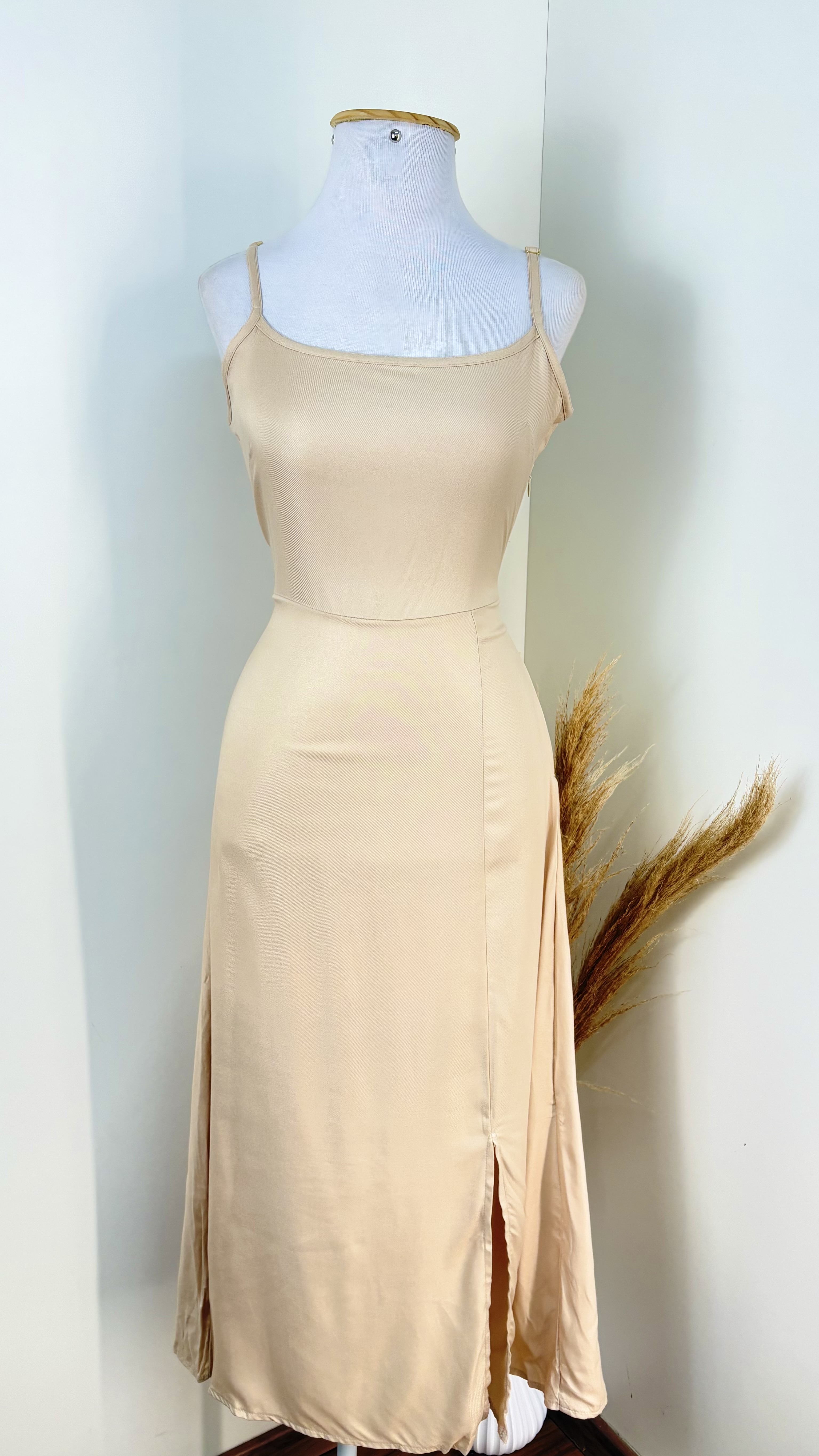 VESTIDO FEM C/ALÇ LG REF.C81239 BGE P.