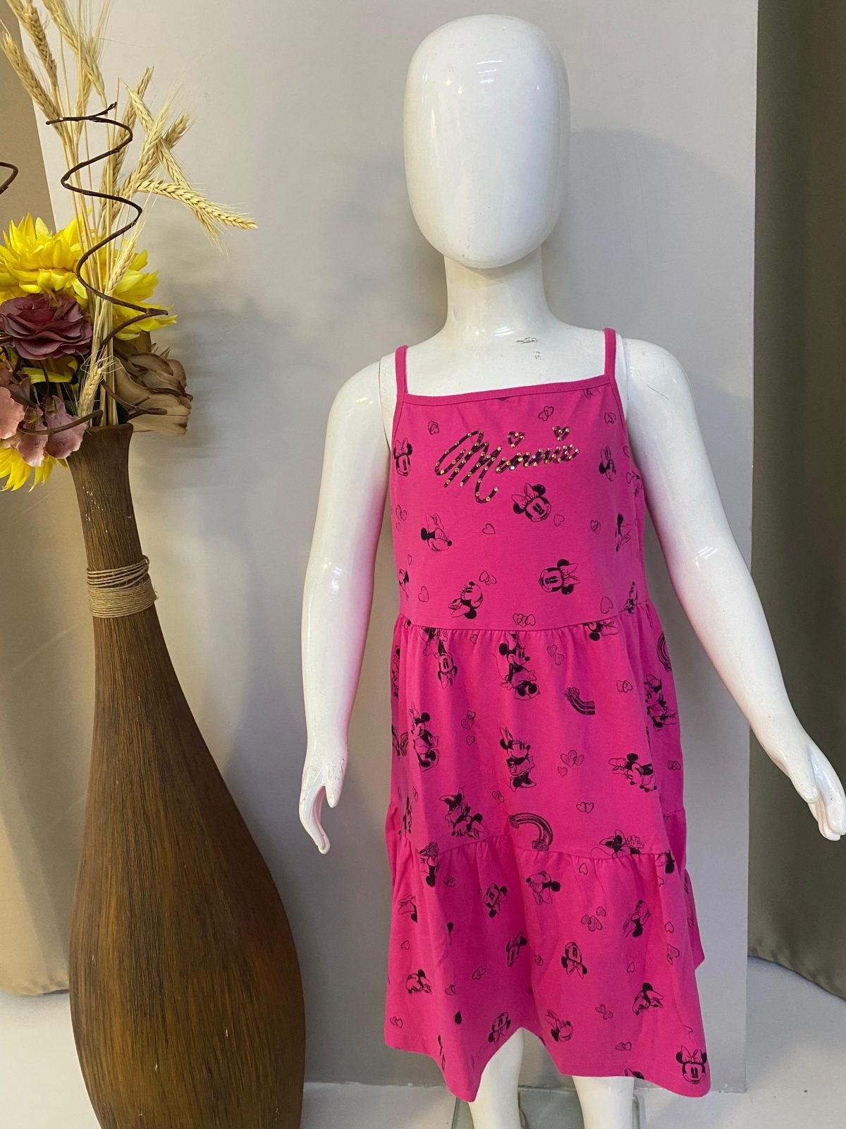VESTIDO FEM INF C/ALCA R05 REF.D80190 PNK 8.
