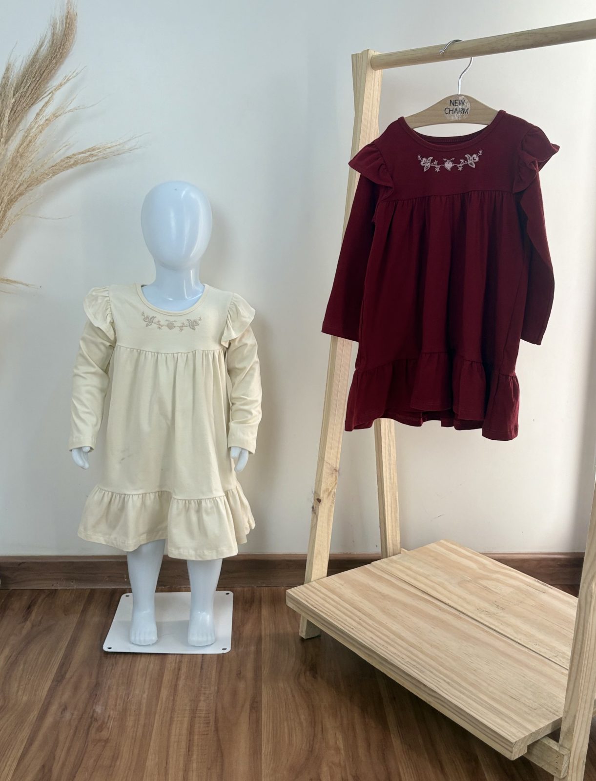 VESTIDO FEM INF ML CRT REF.71237 CRM 1.