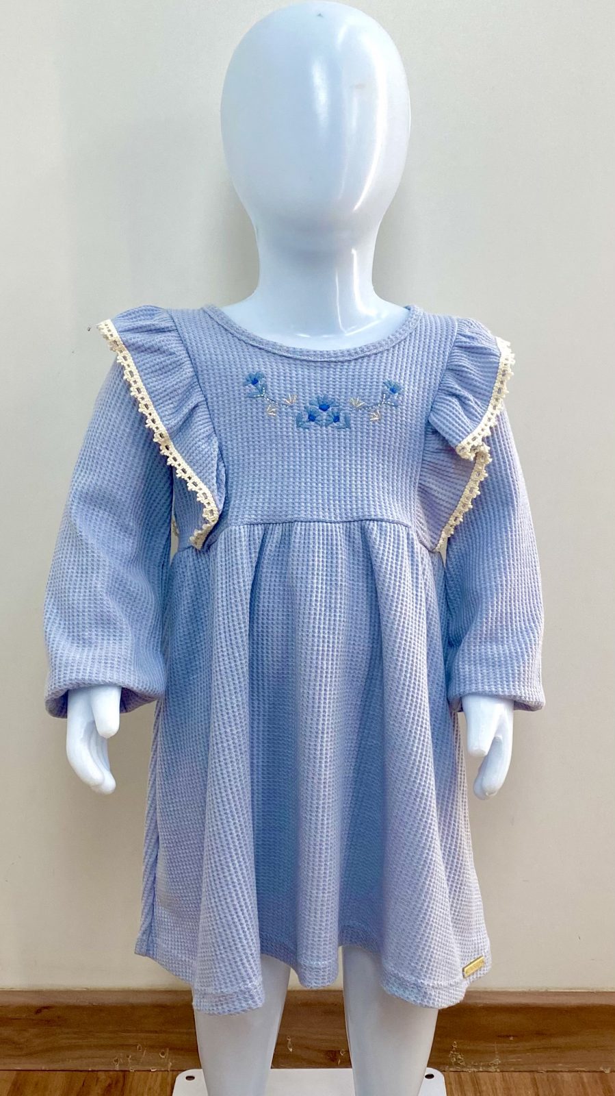 VESTIDO FEM INF ML CRT REF.71241 AZL/CL 1.