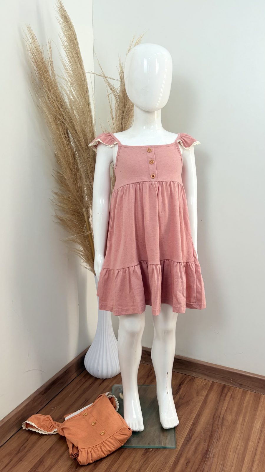 VESTIDO FEM INF C/ALÇ REF.75272 RSA 6.
