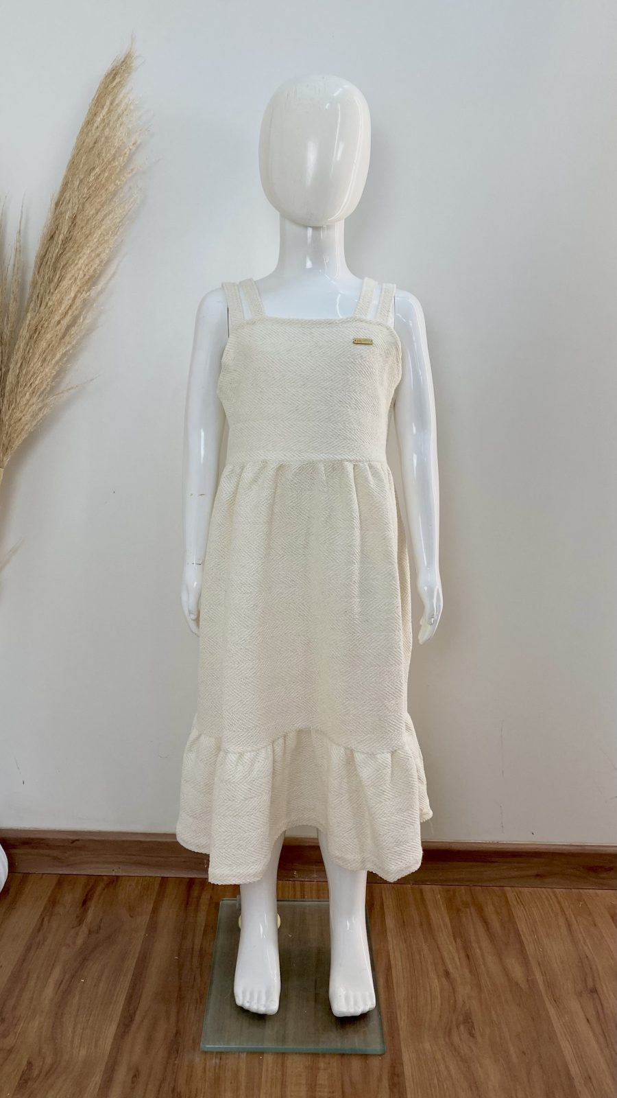 VESTIDO FEM INF C/ALÇ CRT REF.75340 CRM 10.