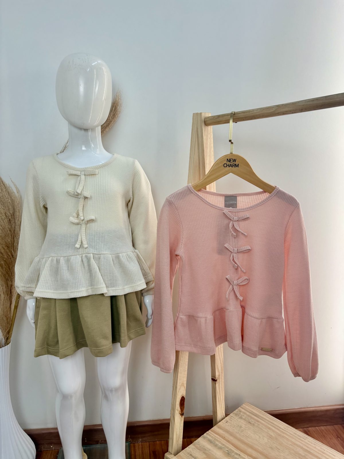 BLUSA BATA FEM INF ML REF.75362 CRM 4.