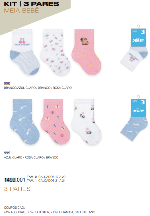 KIT MEIA FEM BB