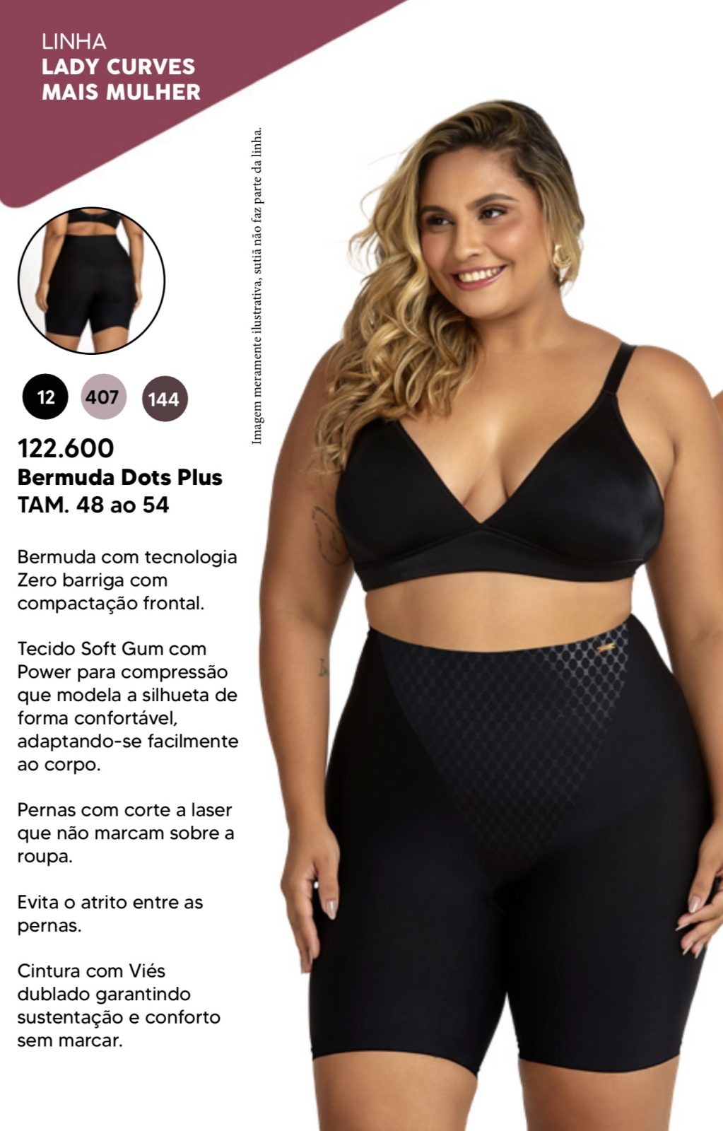 BERMUDA FEM DOT PLUS REF.0122600 LLS 48.