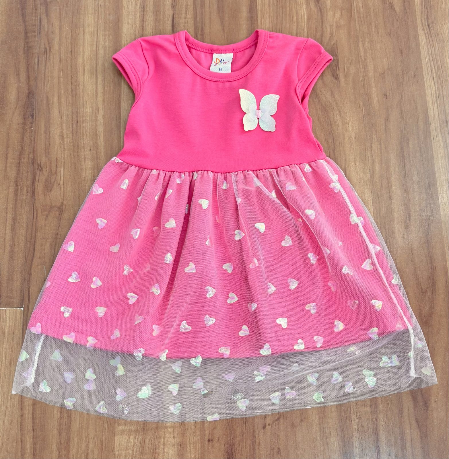 VESTIDO FEM INF MM R135 REF.7913 VRD/AGUA G.