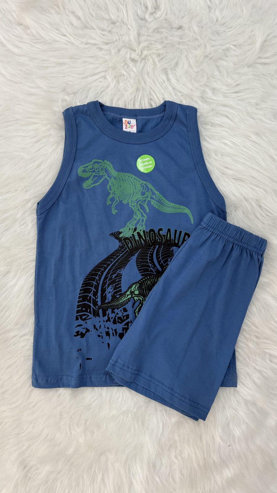 PIJAMA MASC INF SM+SHT R135 REF.8058 AZL 10.