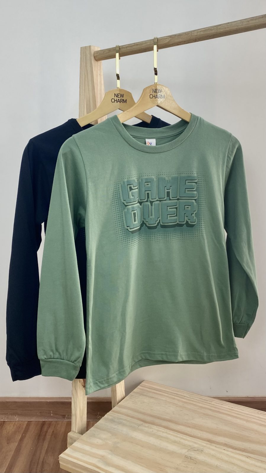 CAMISETA MASC INF ML REF.8810 PTO 14.