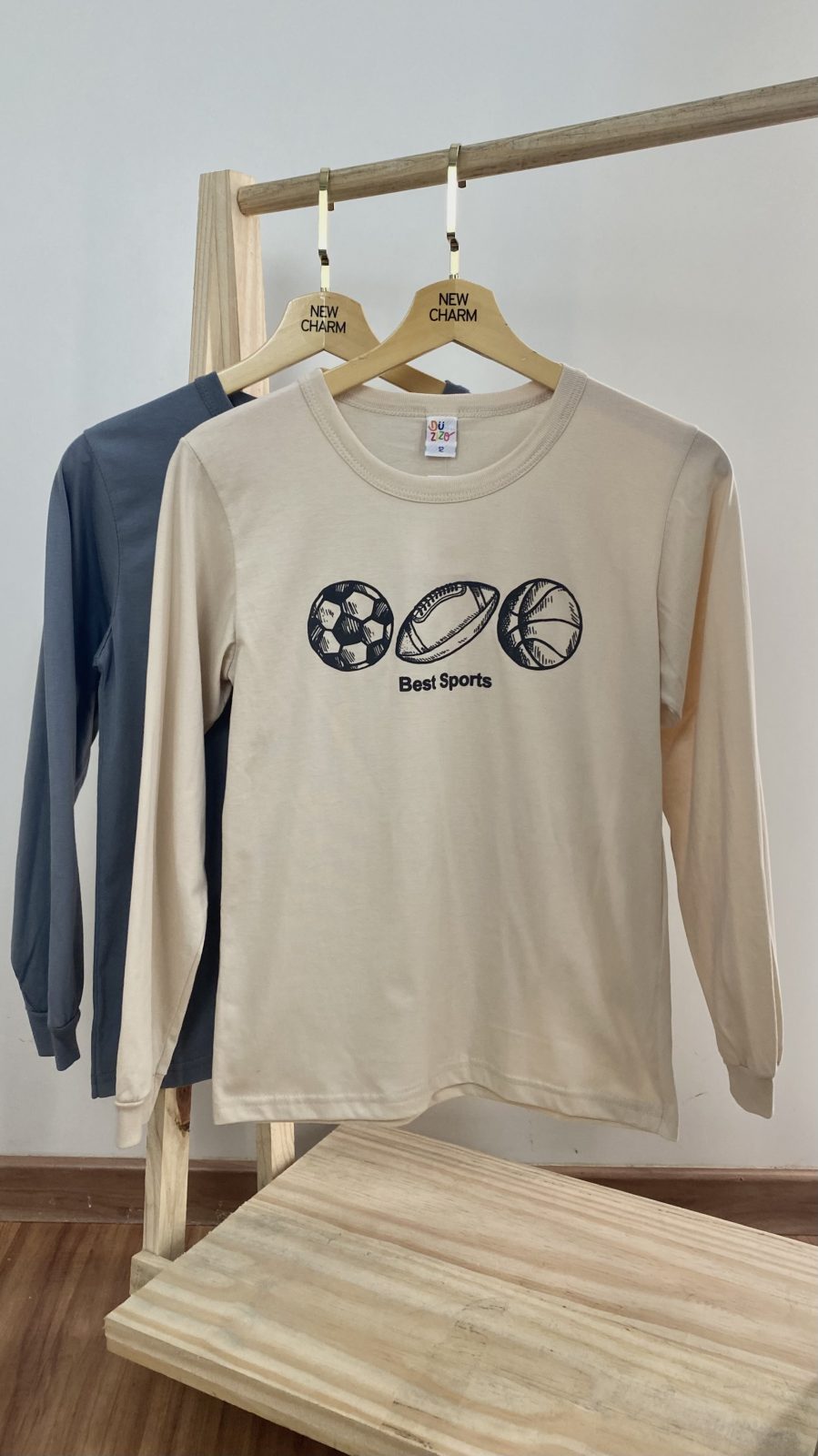 CAMISETA MASC INF ML REF.8813 BGE 14.