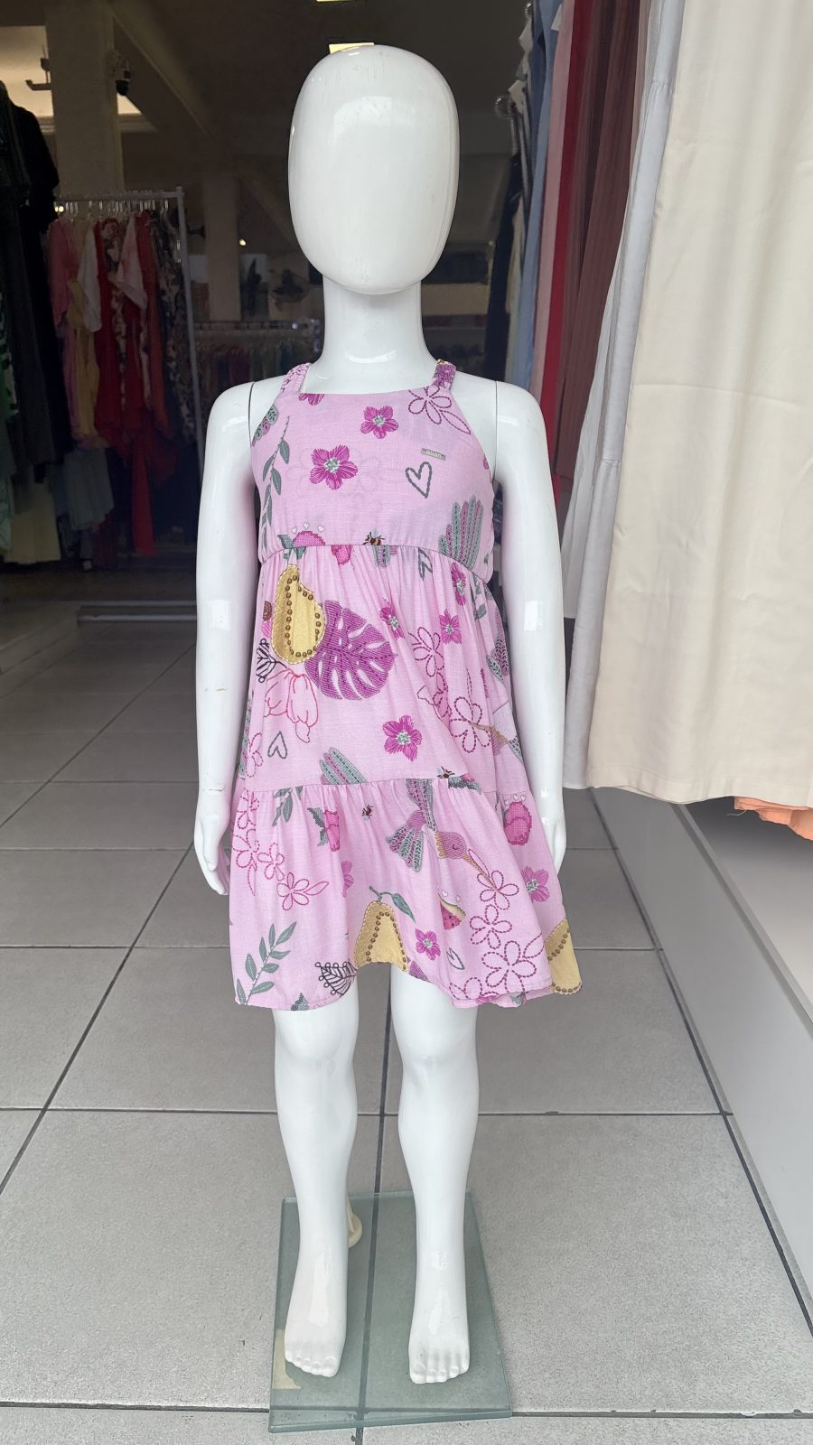 VESTIDO FEM INF C/ALÇ R120 REF.251828 RSA 6.