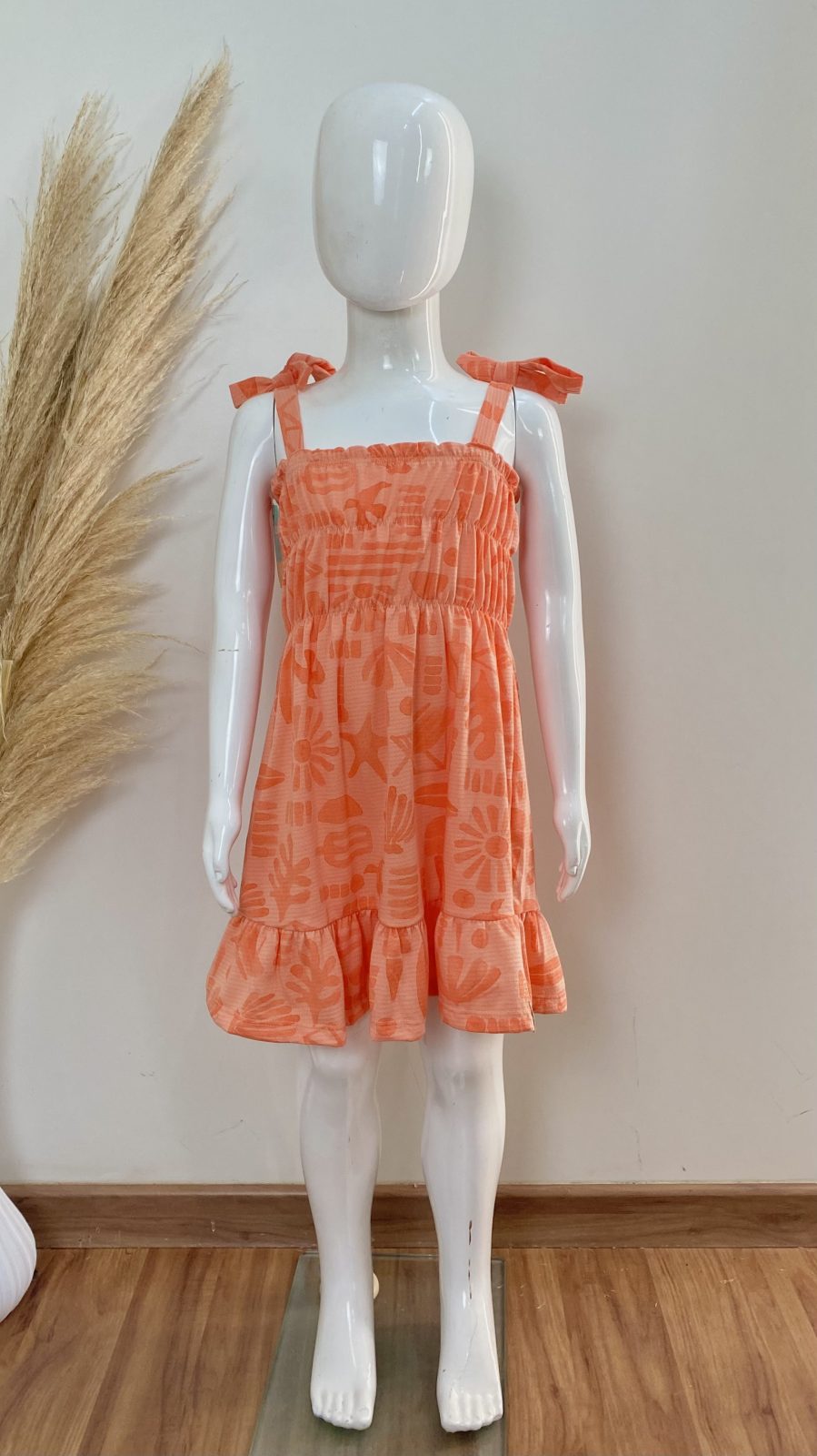 VESTIDO FEM INF C/ALÇ CRT REF.251952 LRNJ 6.