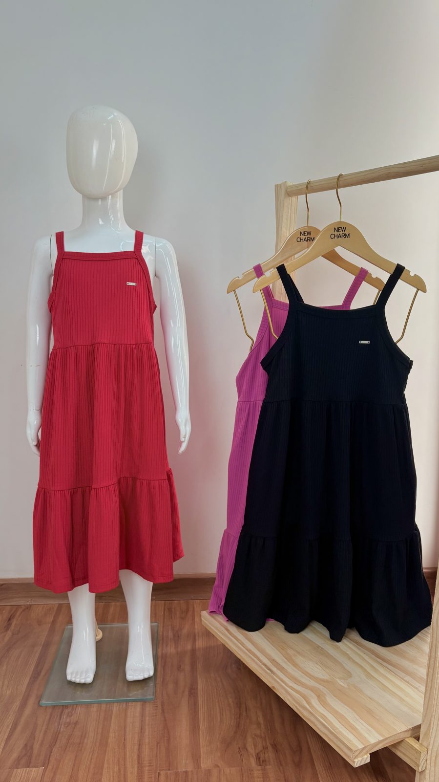 VESTIDO FEM INF C/ALÇ CRT REF.50066 PTO 10.