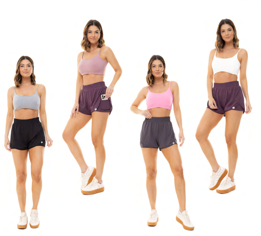 SHORTS FEM ADT FIT DUPLO