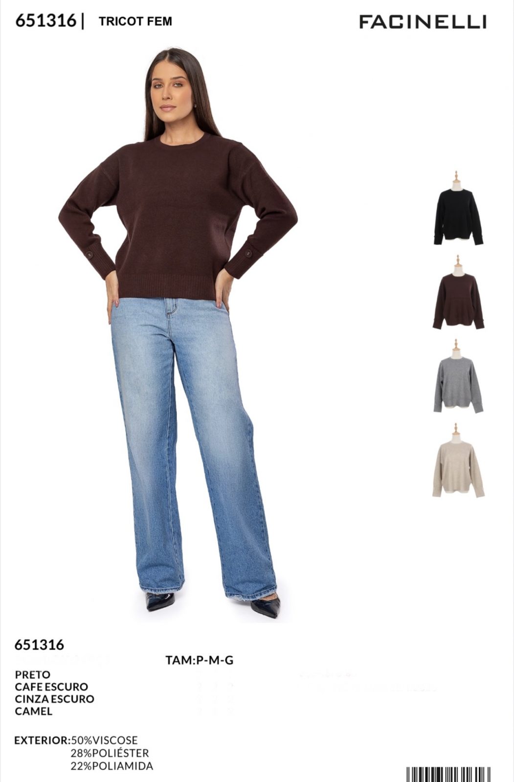 SUETER FEM ADT TRICOT