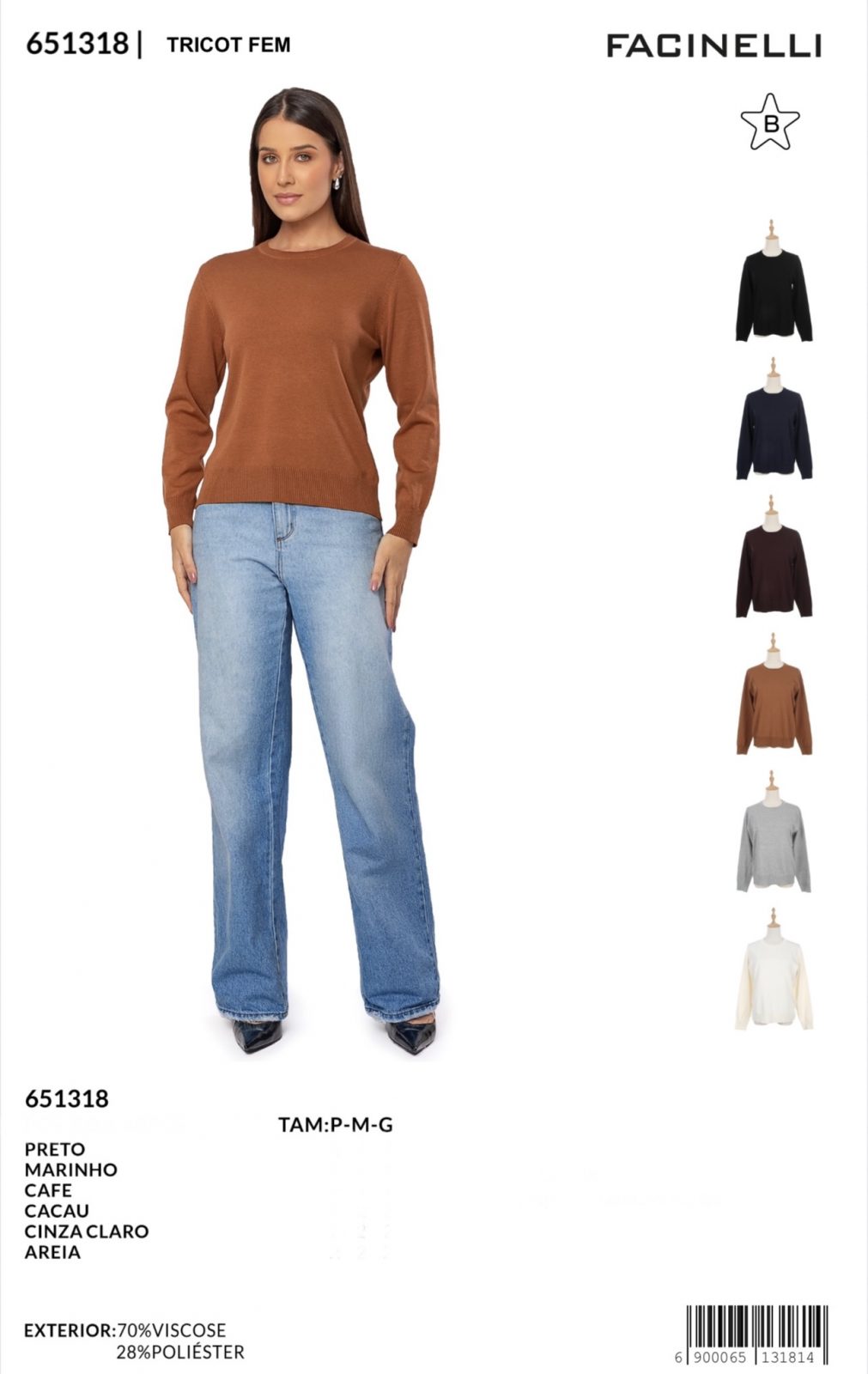 SUETER FEM ADT TRICOT