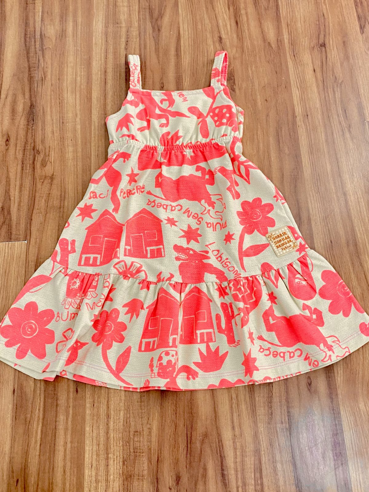 VESTIDO FEM INF C/ALÇ R39 REF.03297 RSA/BG 1.