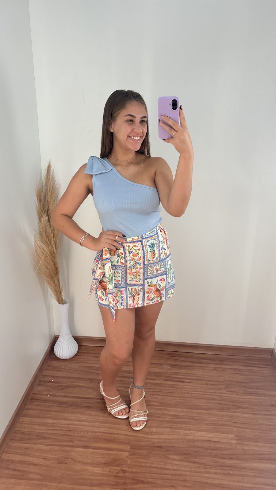 BLUSA FEM 1/ALÇA R74 REF.GL1192 STD M.