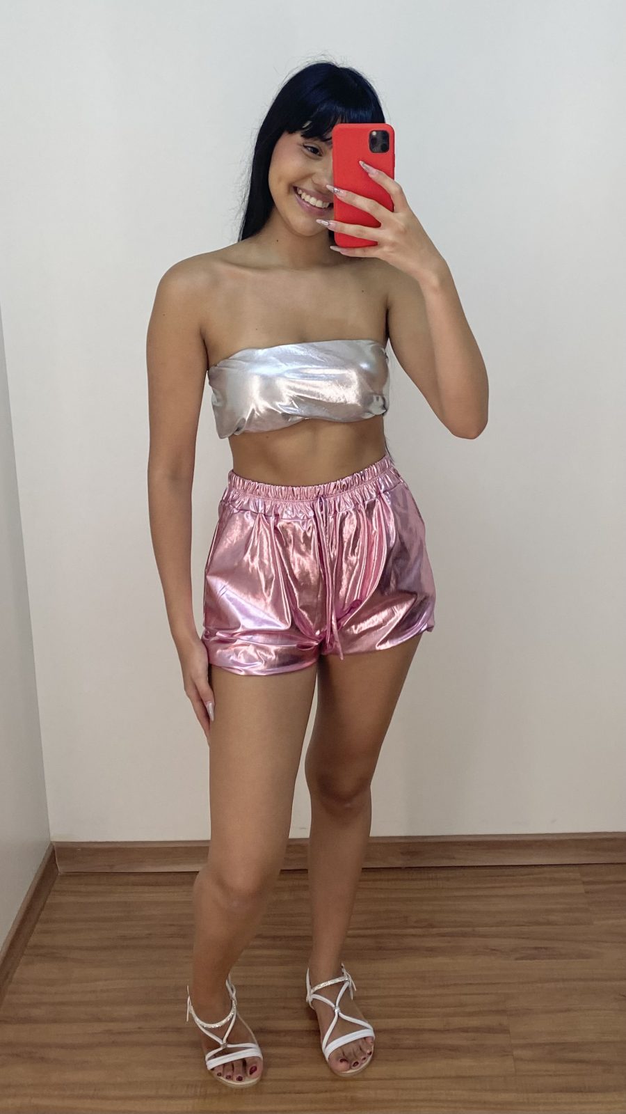 TOP FEM FAIXA MTALIZADO R74 REF.GL1532 STD M.
