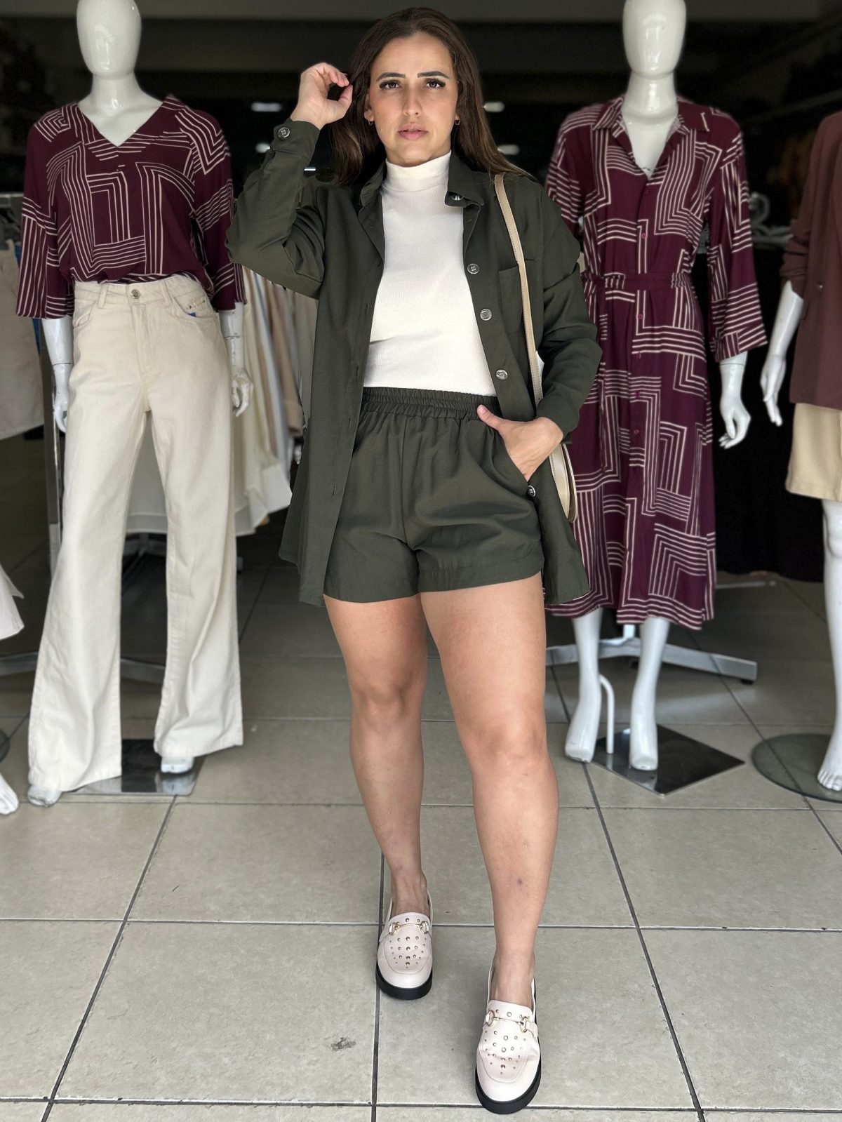 CONJ FEM CAMISA ML+SHT R74 REF.GL1705 VRD M.