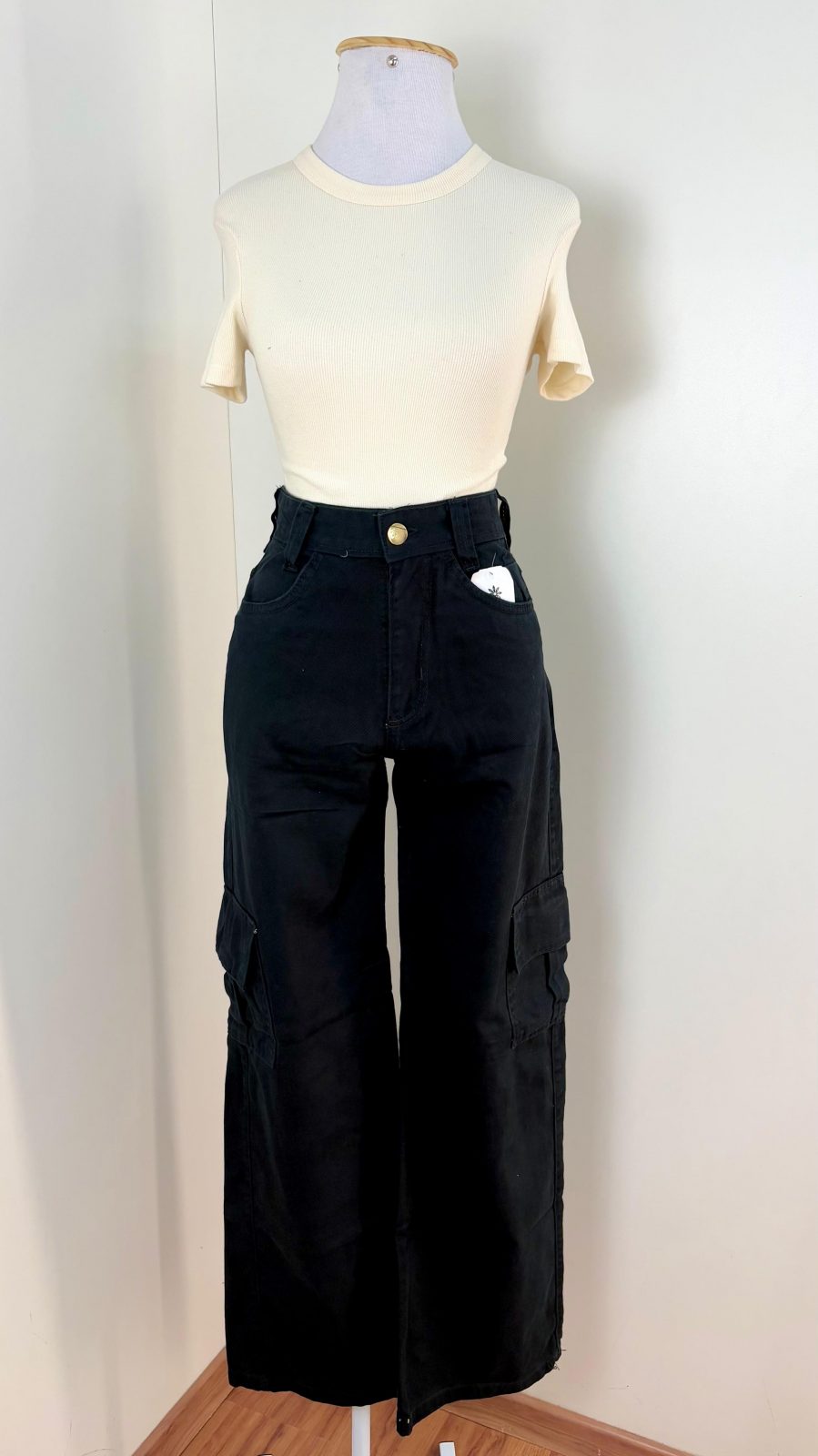 CALÇA FEM CRG WID LEG R74 REF.GL1868 PTO 38.