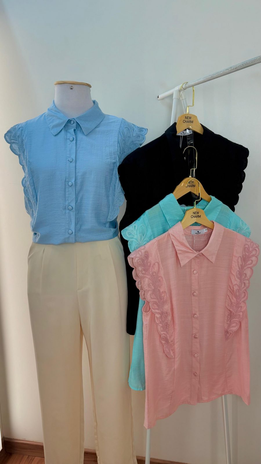 BLUSA FEM SM C/BTAO REF.GL2069 RSE P.