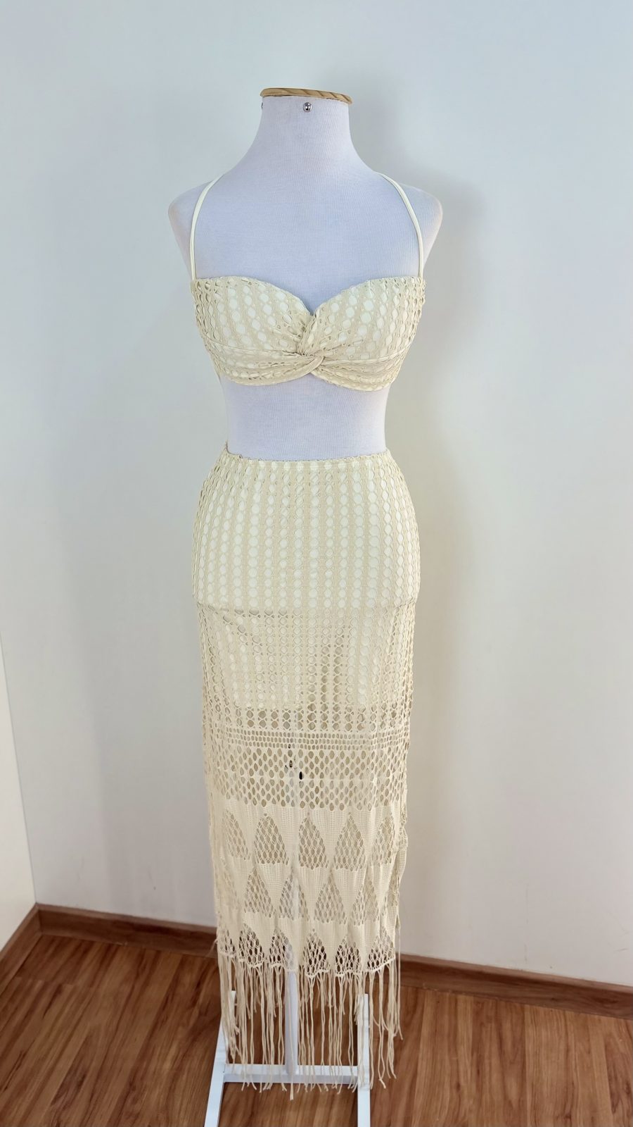 VESTIDO FEM ADT C/ALÇ LG REF.GL2181 BGE M.