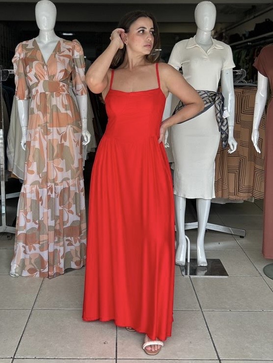 VESTIDO FEM ADT C/ALÇ LG REF.GL2235 STD U.