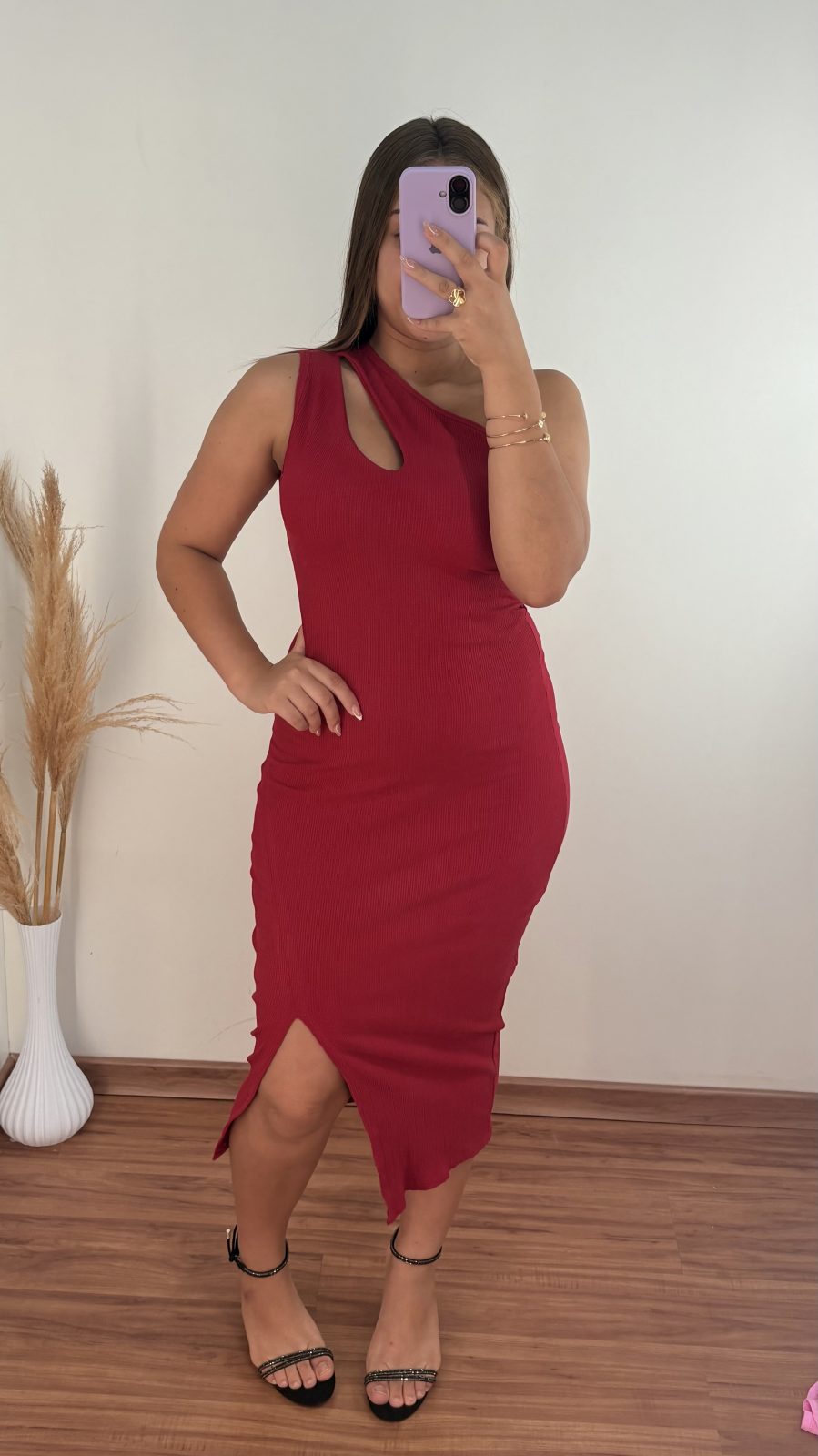 VESTIDO FEM ADT NULA MNG REF.GL2299 VMH M.