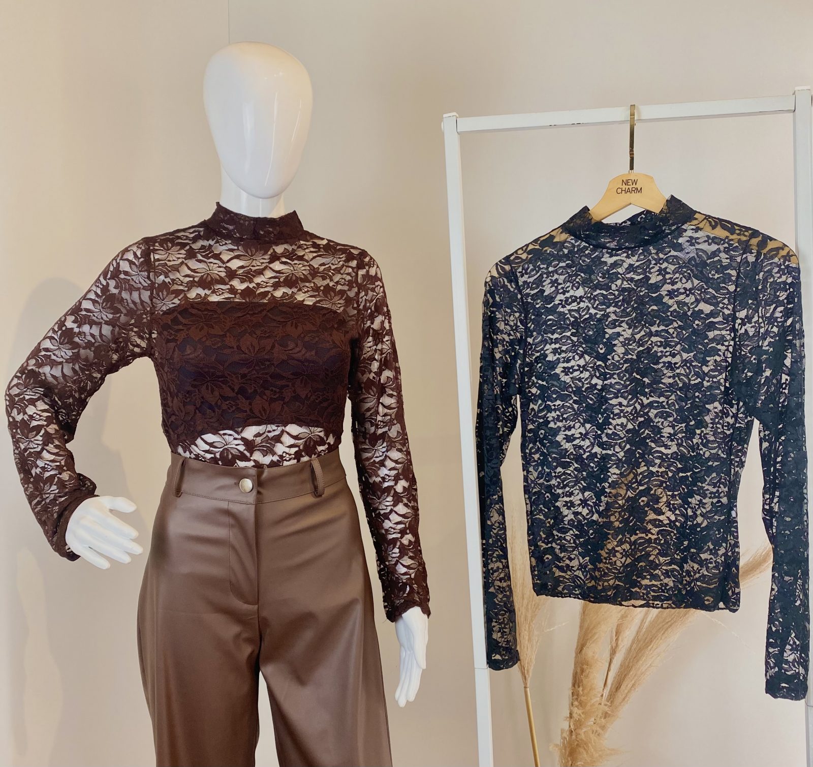 BLUSA FEM ADT ML RENDA