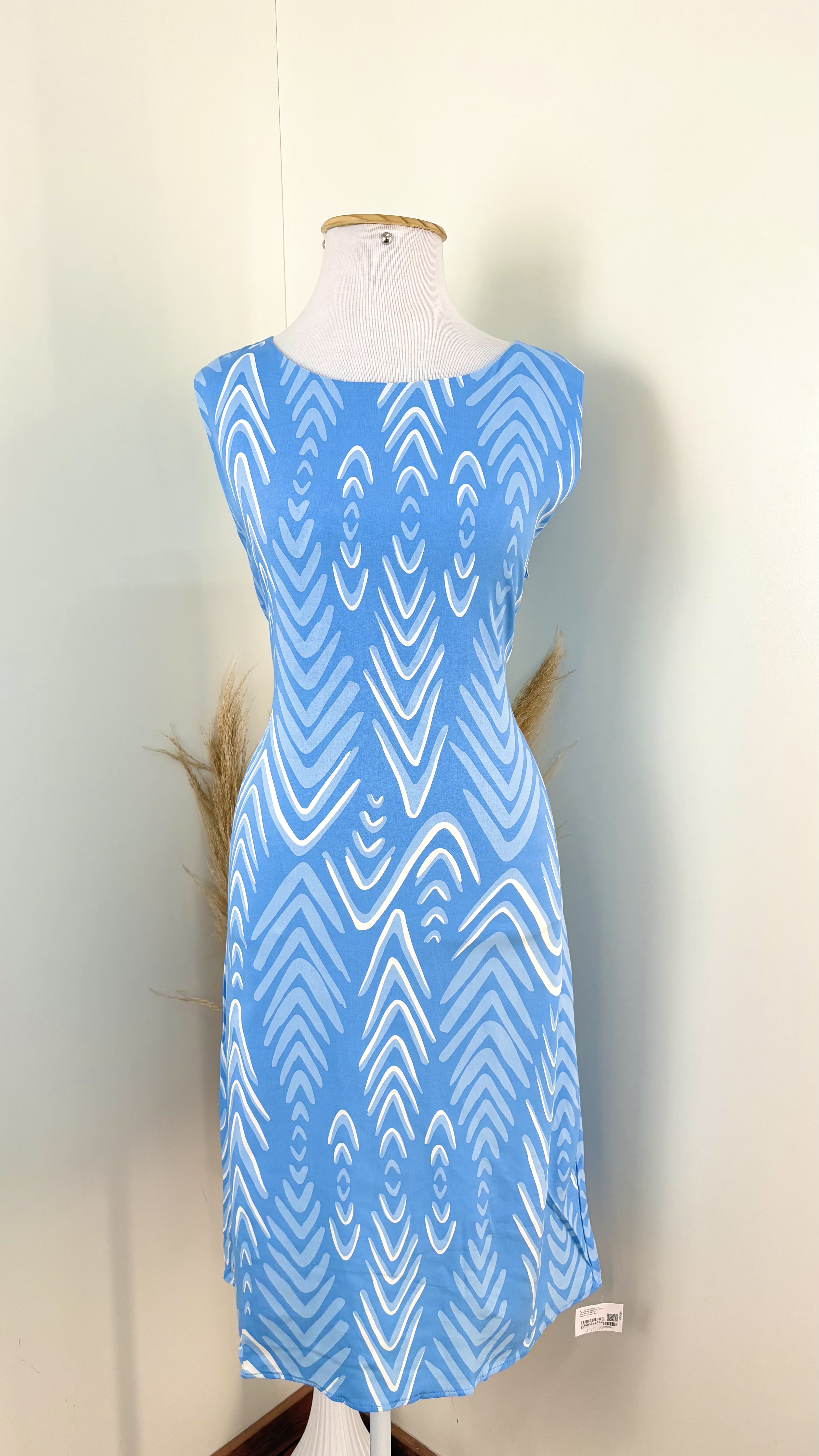 VESTIDO FEM SM REF.H80456 AZL/CL G.