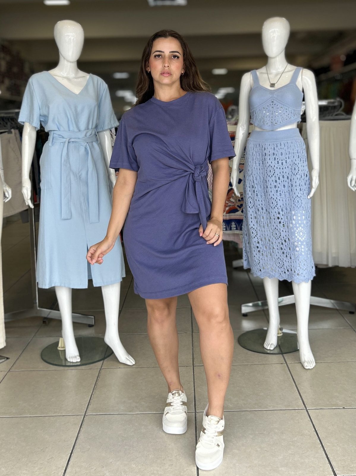 VESTIDO FEM ADT MM CRT REF.0BEM AV2/AZL P.
