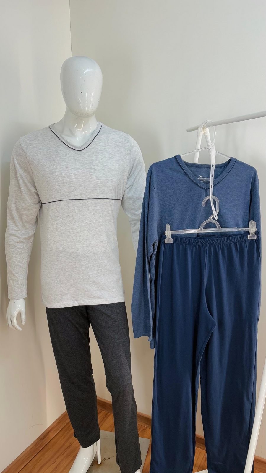 PIJAMA MASC ADT ML REF.7604 MK7/AZL/MRH XG.