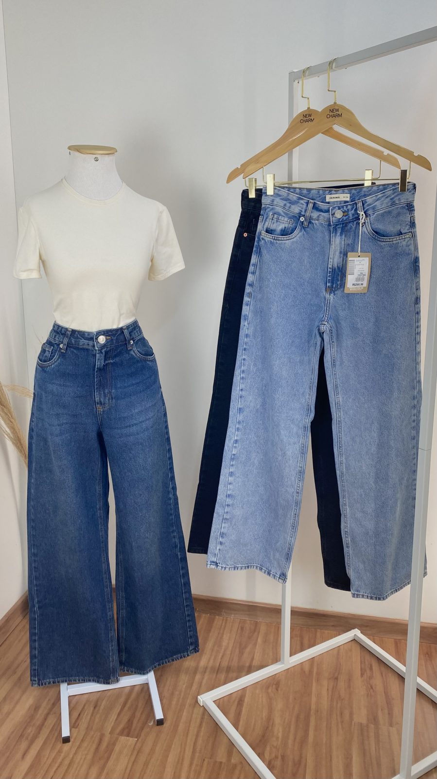 CALÇA FEM ADT WID LEG REF.H9UU 1AS/JNS/ES 42.