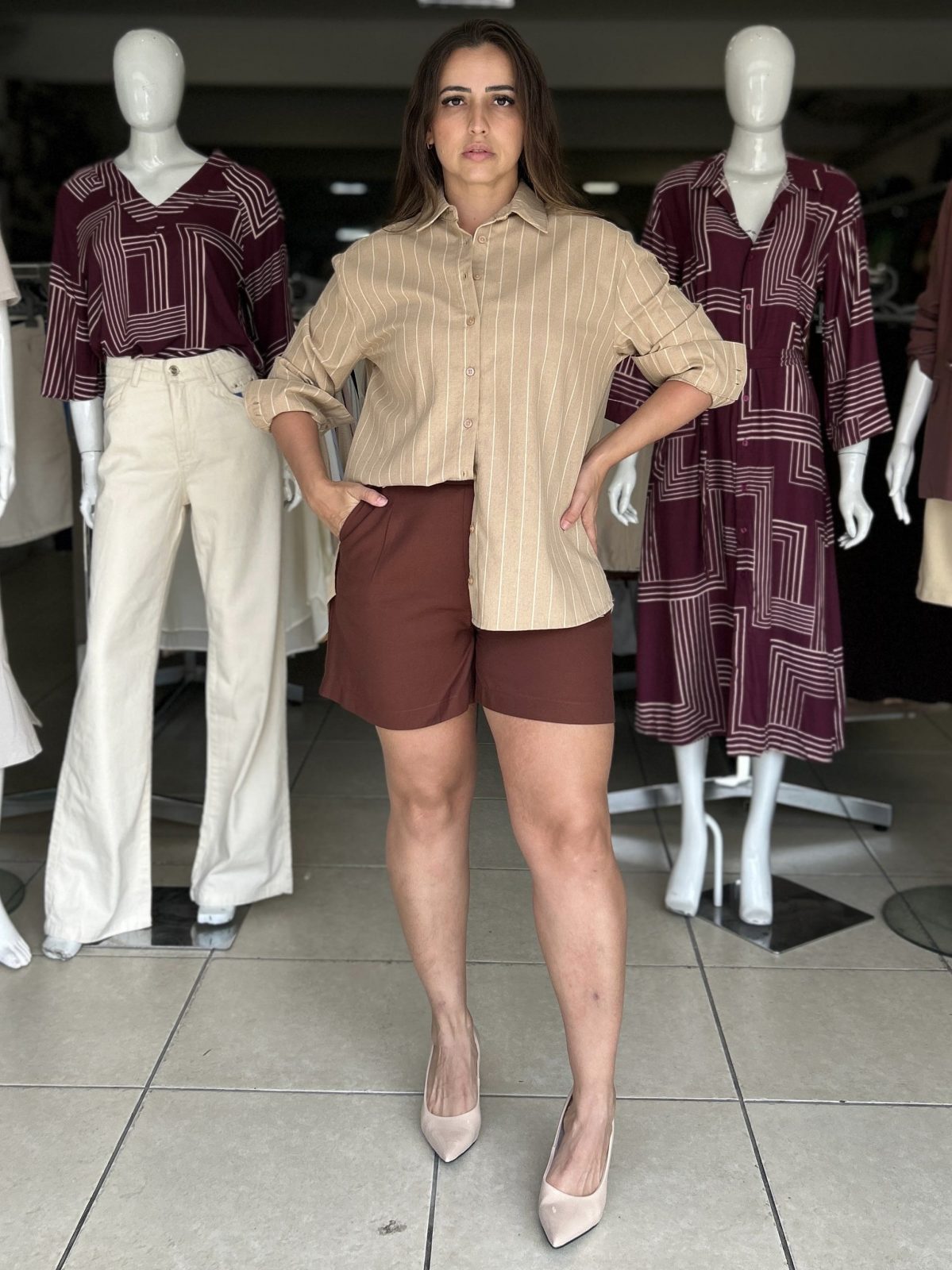 CAMISA FEM ML R06 REF.K5D1/1C BGE LSTD XP.