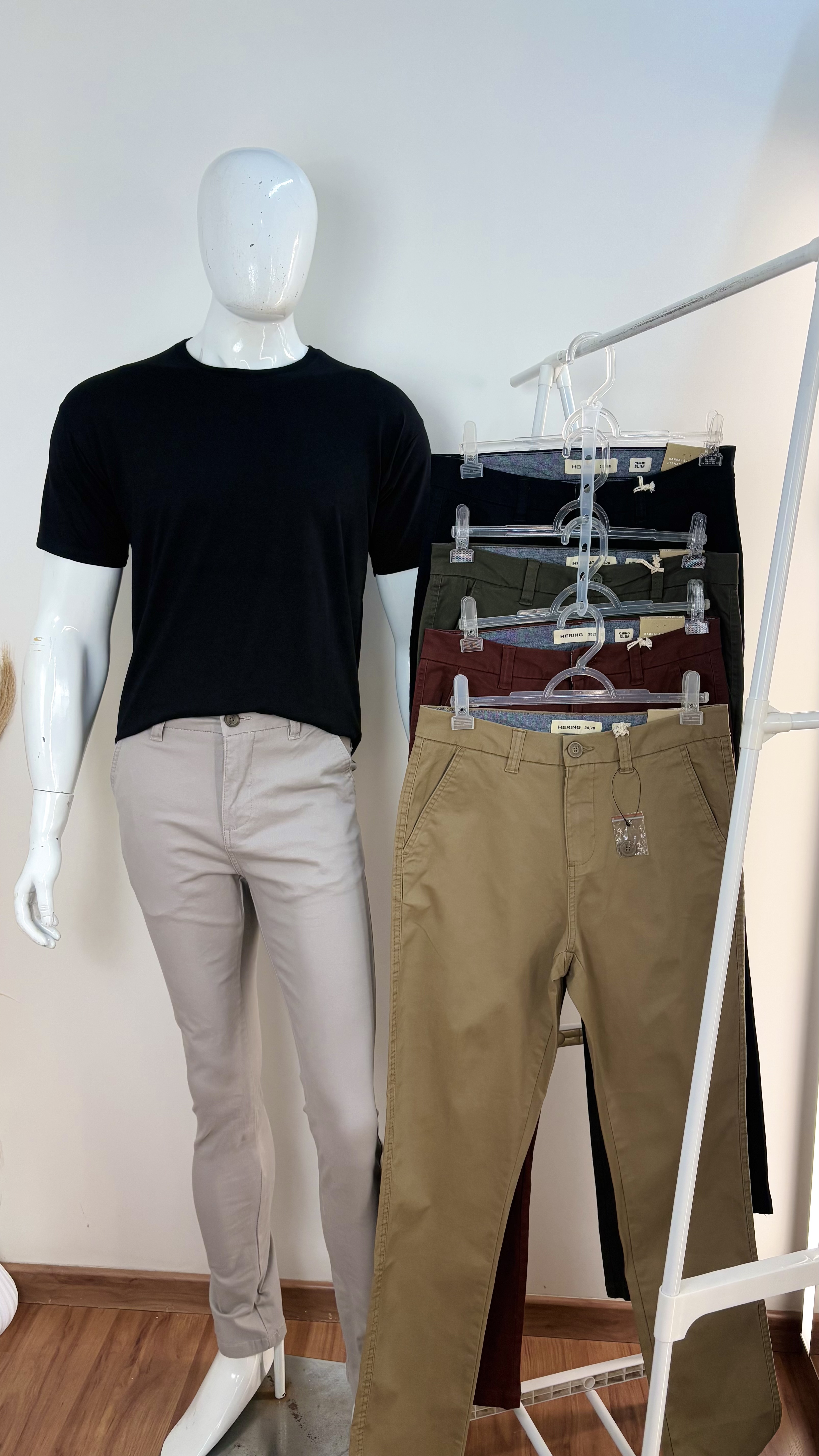 CALÇA MASC ADT SLIM REF.KTNY NAT/MLTR 46.