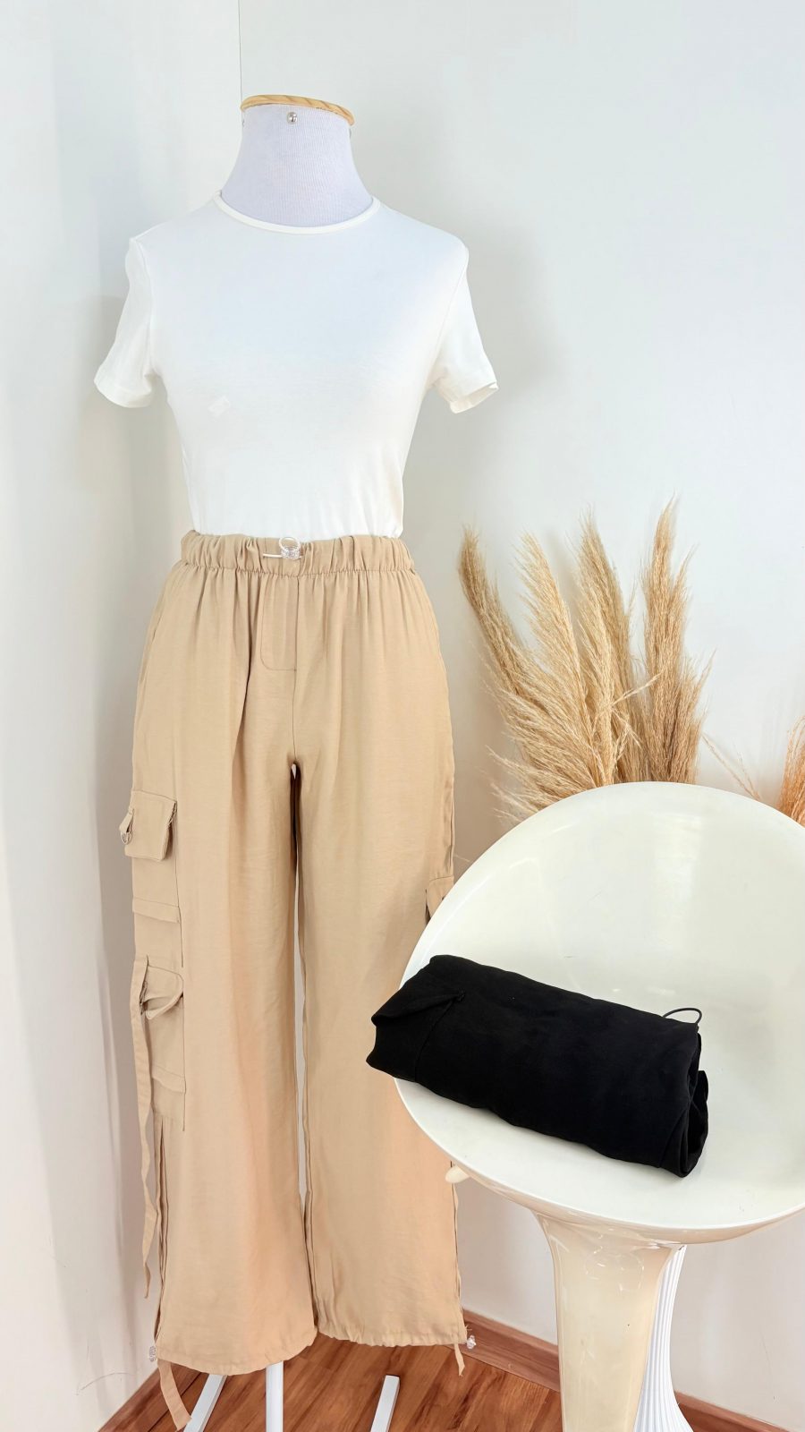 CALÇA FEM CARGO R50 REF.GL1688 PTO M.