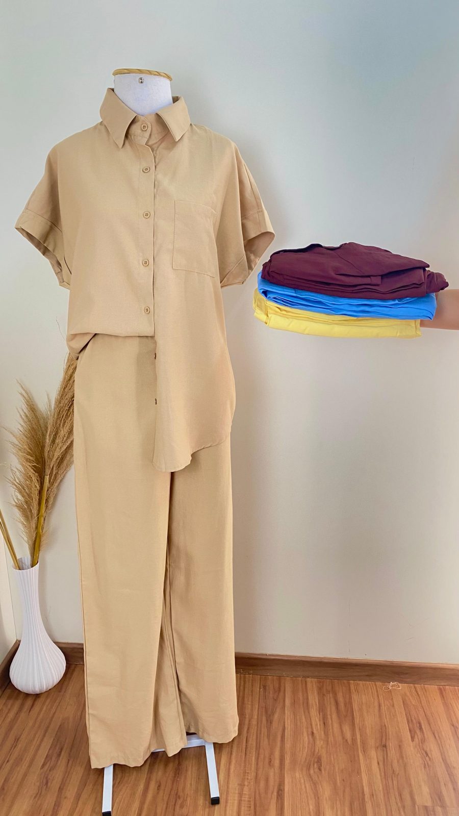 CONJ FEM CAMISA MM+CLÇ REF.LZ311 STD/LSO M.
