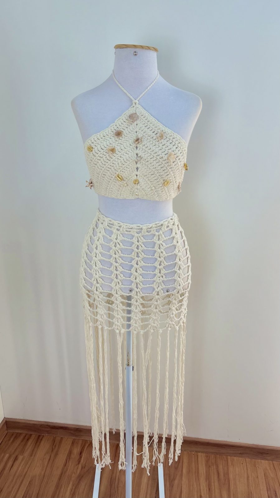 CONJ FEM ADT SM+SAIA TRICOT REF.LZ318 CRM U.
