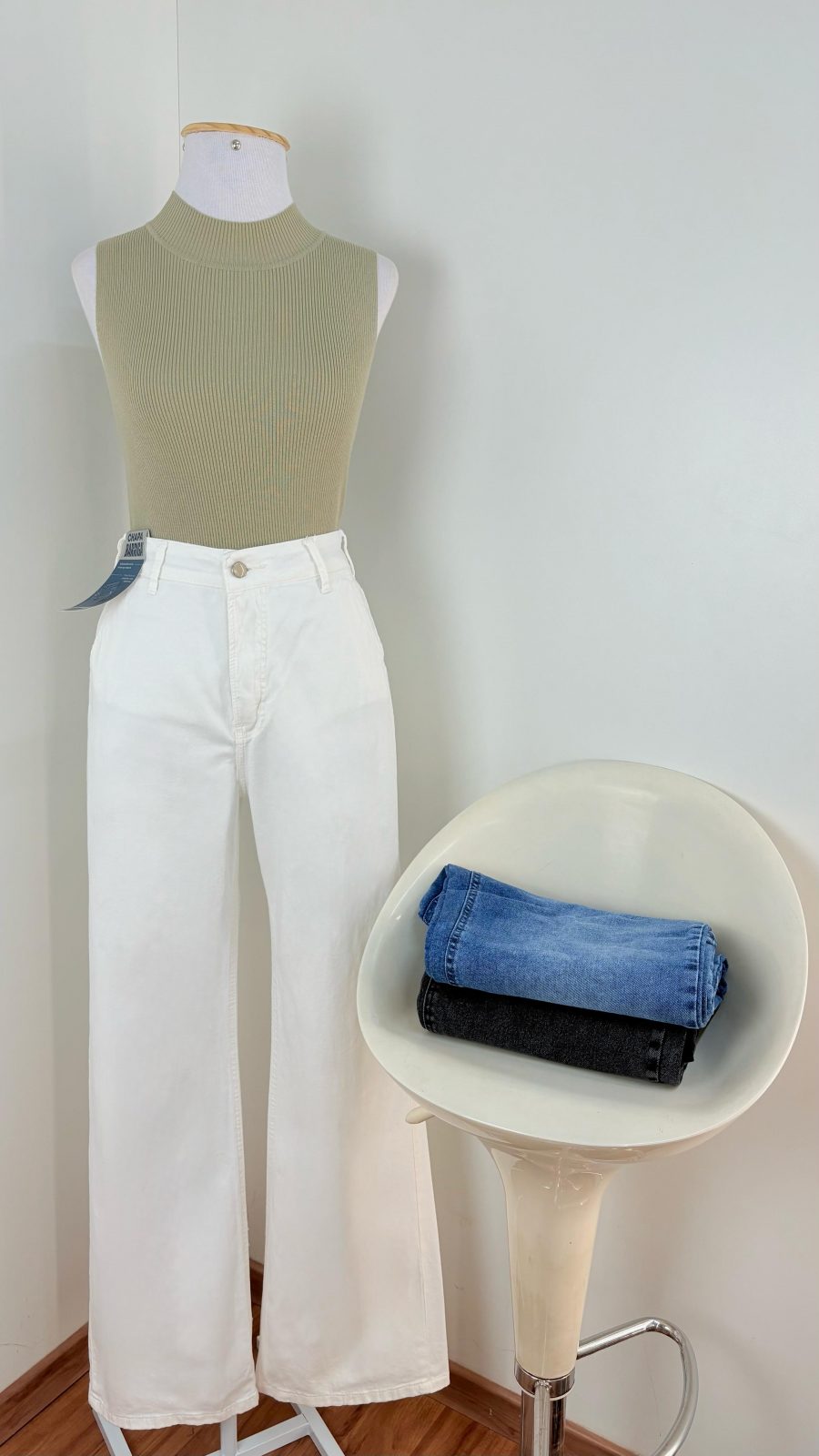 CALÇA FEM WID LEG R53 REF.0035J BCO 36.