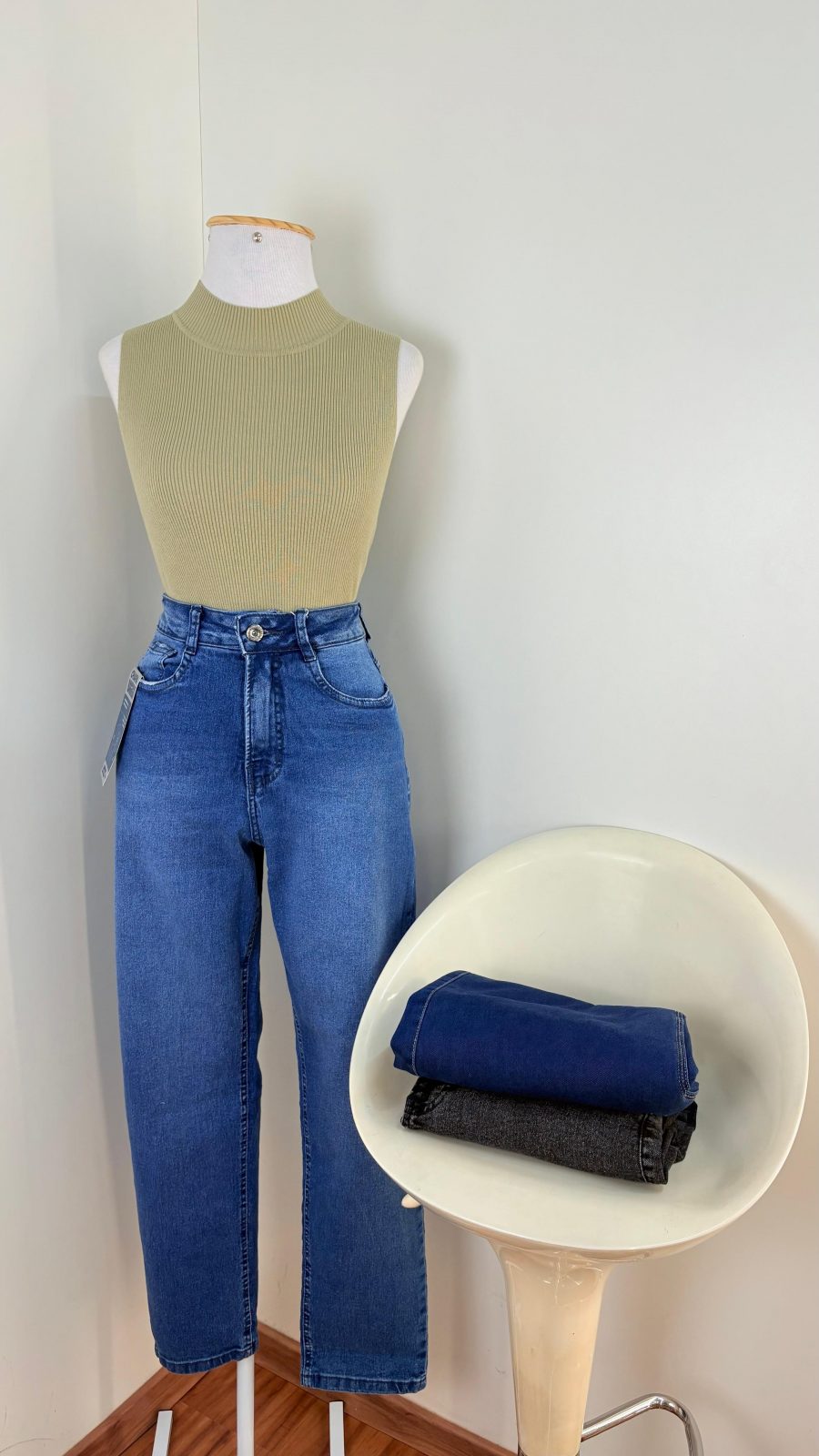 CALÇA FEM MOM R53 REF.0043J JNS 38.