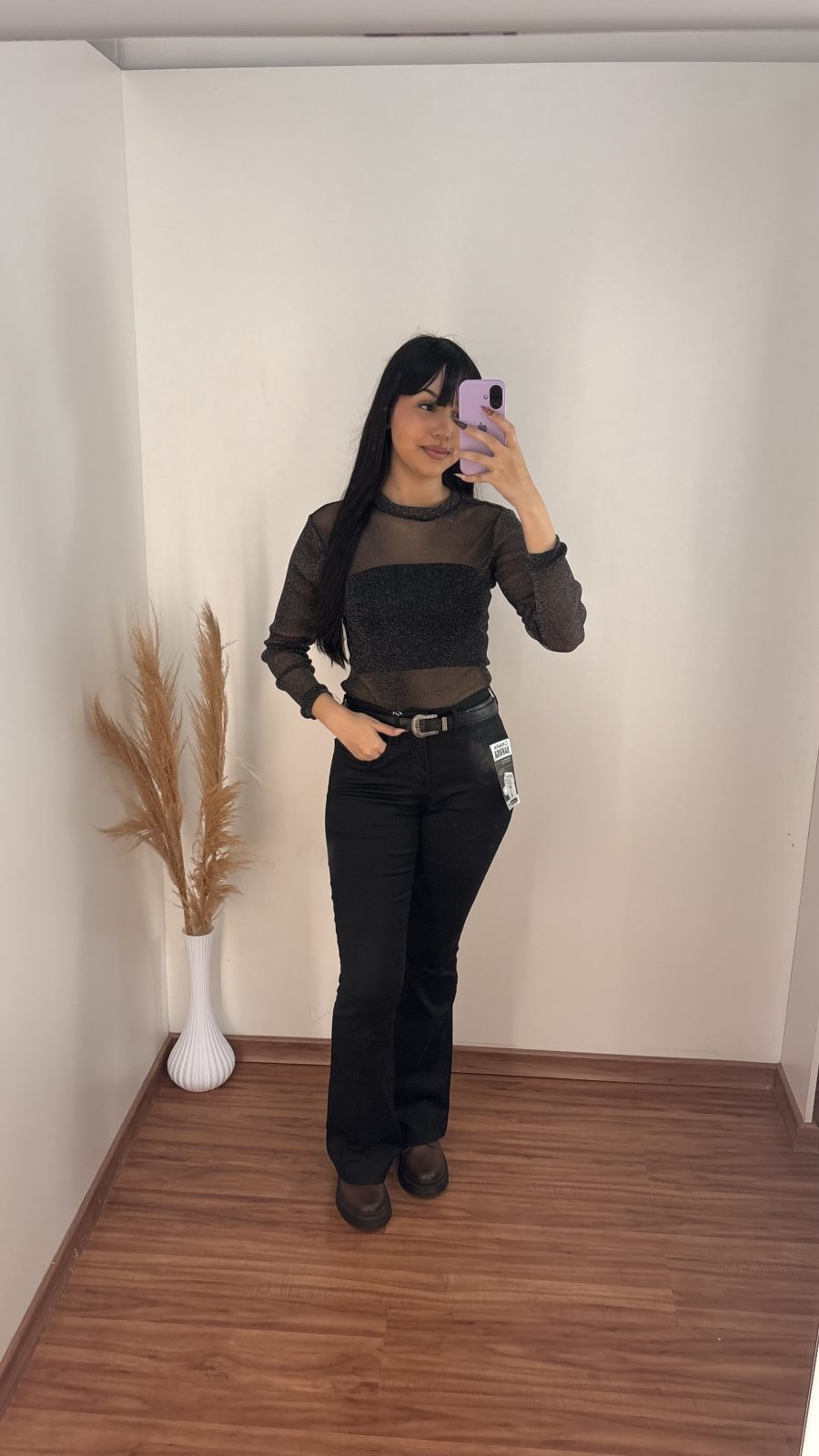 CALÇA FEM ADT FLARE REF.67832 PTO 34.