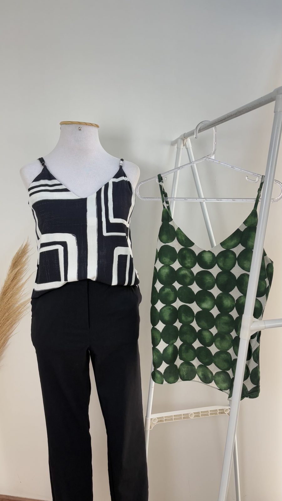 BLUSA FEM C/ALÇ REF.C0142 VRD/ESTP G.