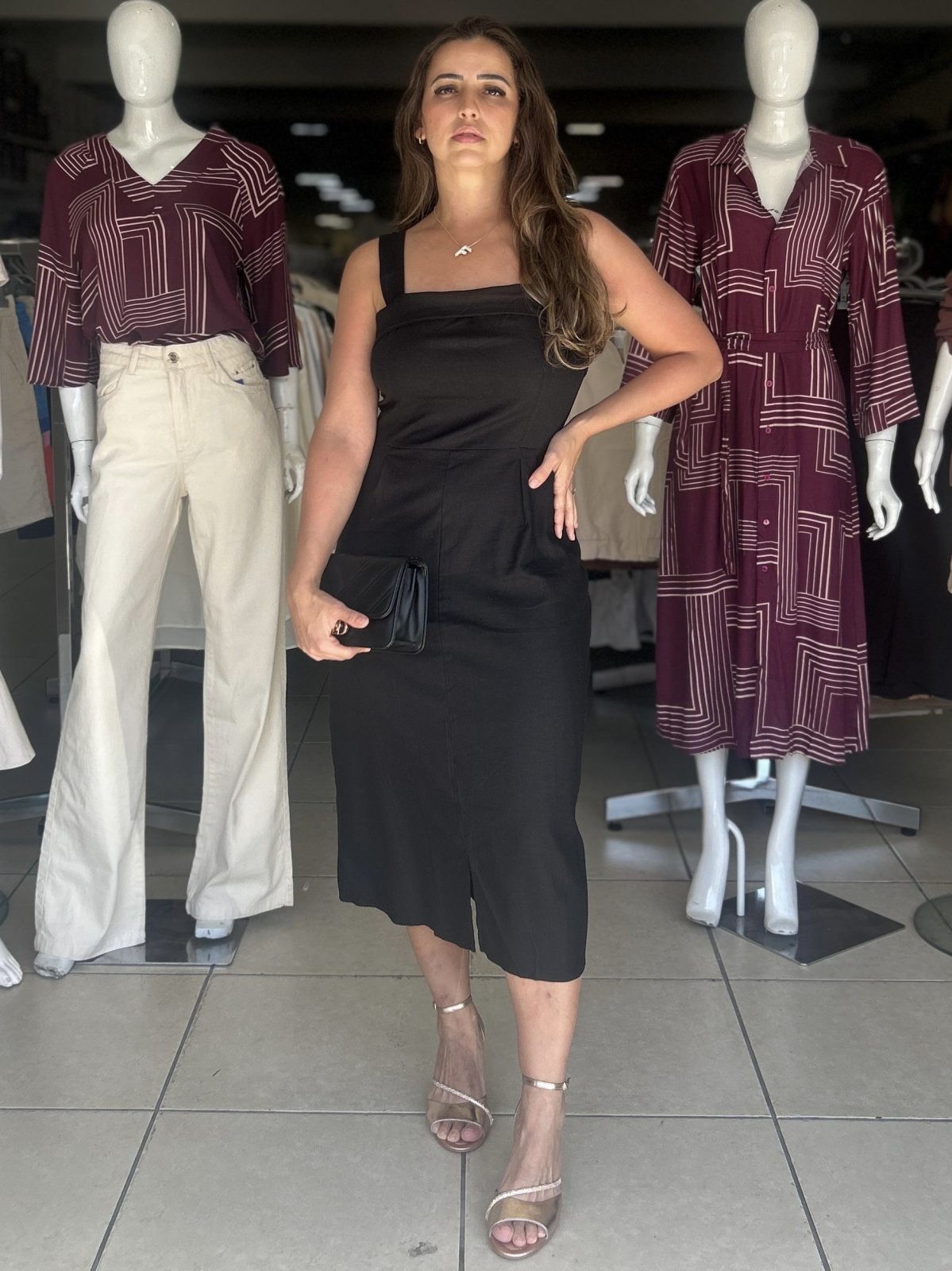 VESTIDO FEM C/ALÇ MID R53 REF.C0161 PTO GG.