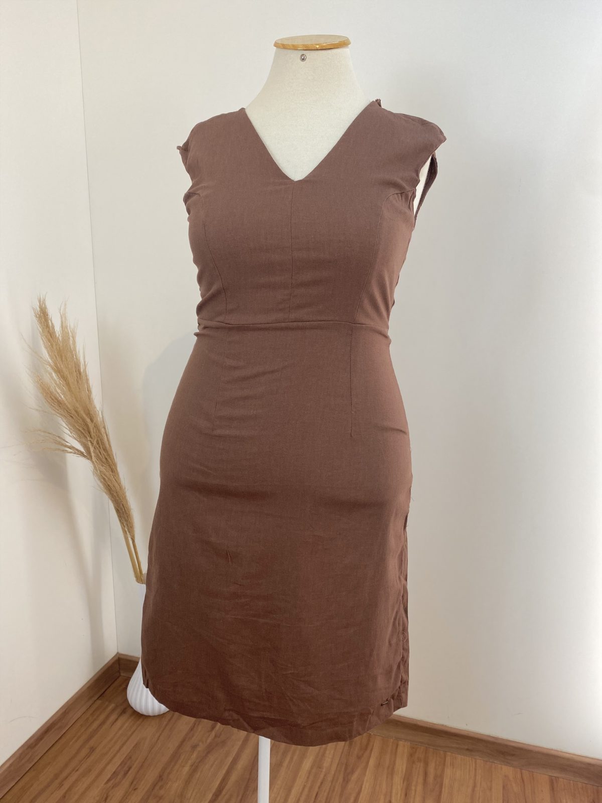 VESTIDO FEM ADT SM LINHO