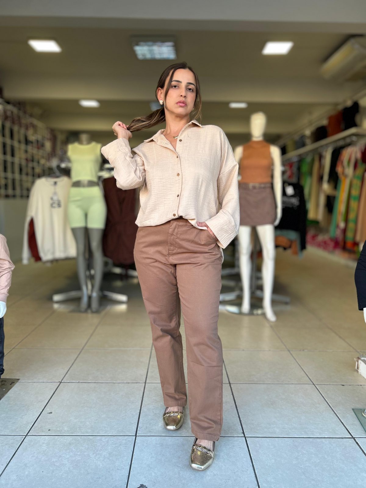CALÇA FEM RETA CROPPED R53 REF.J0172 MRR 44.