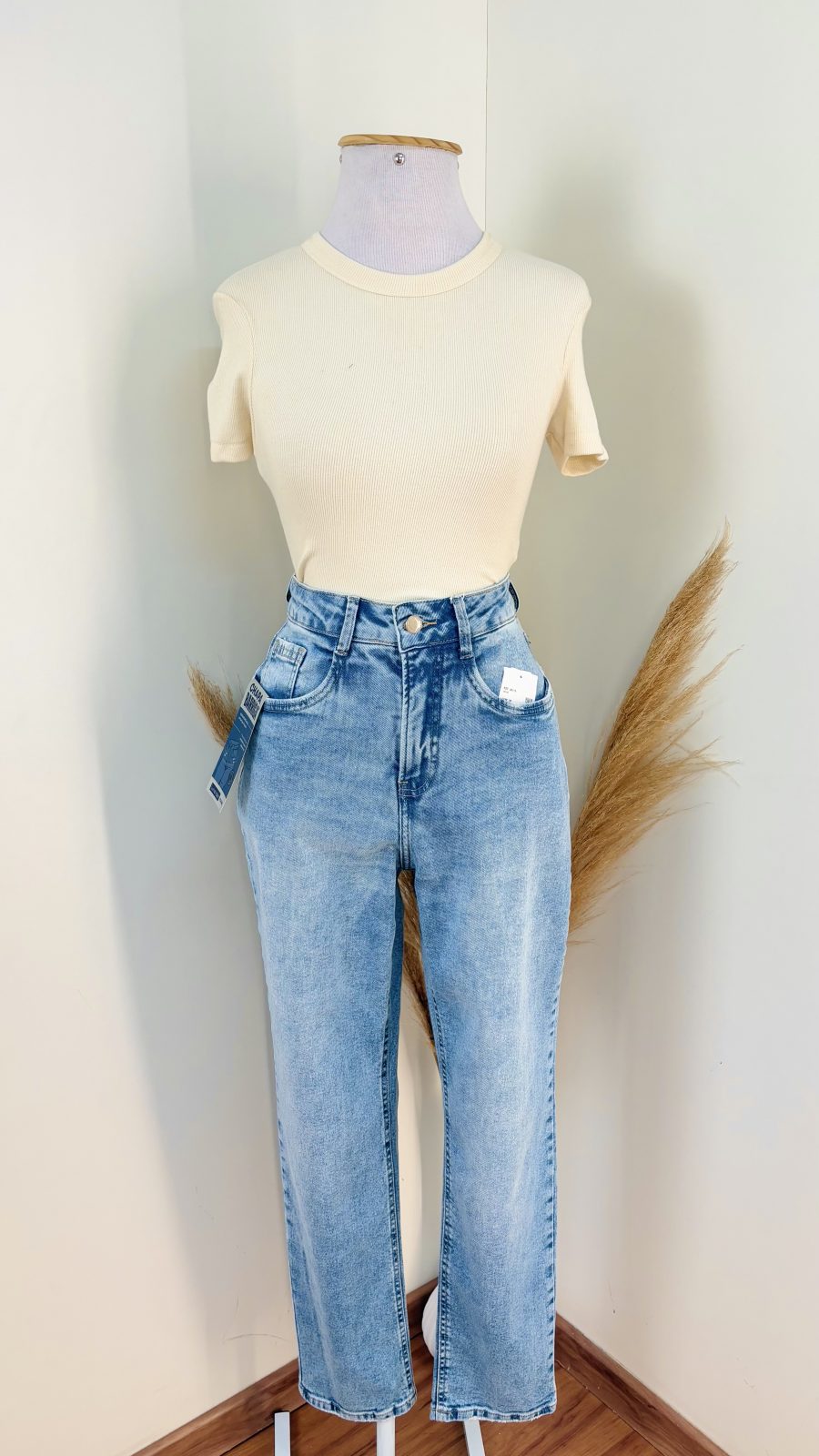 CALÇA FEM MOM REF.J0179 JNS/CL 36.