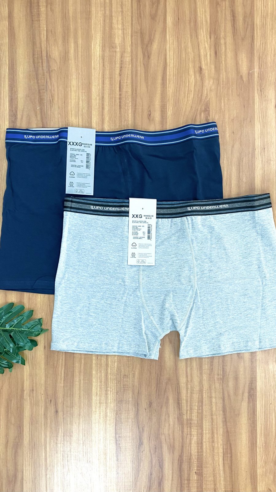 CUECA BOXER C/ELST REF.00653 001/MRH XXG.
