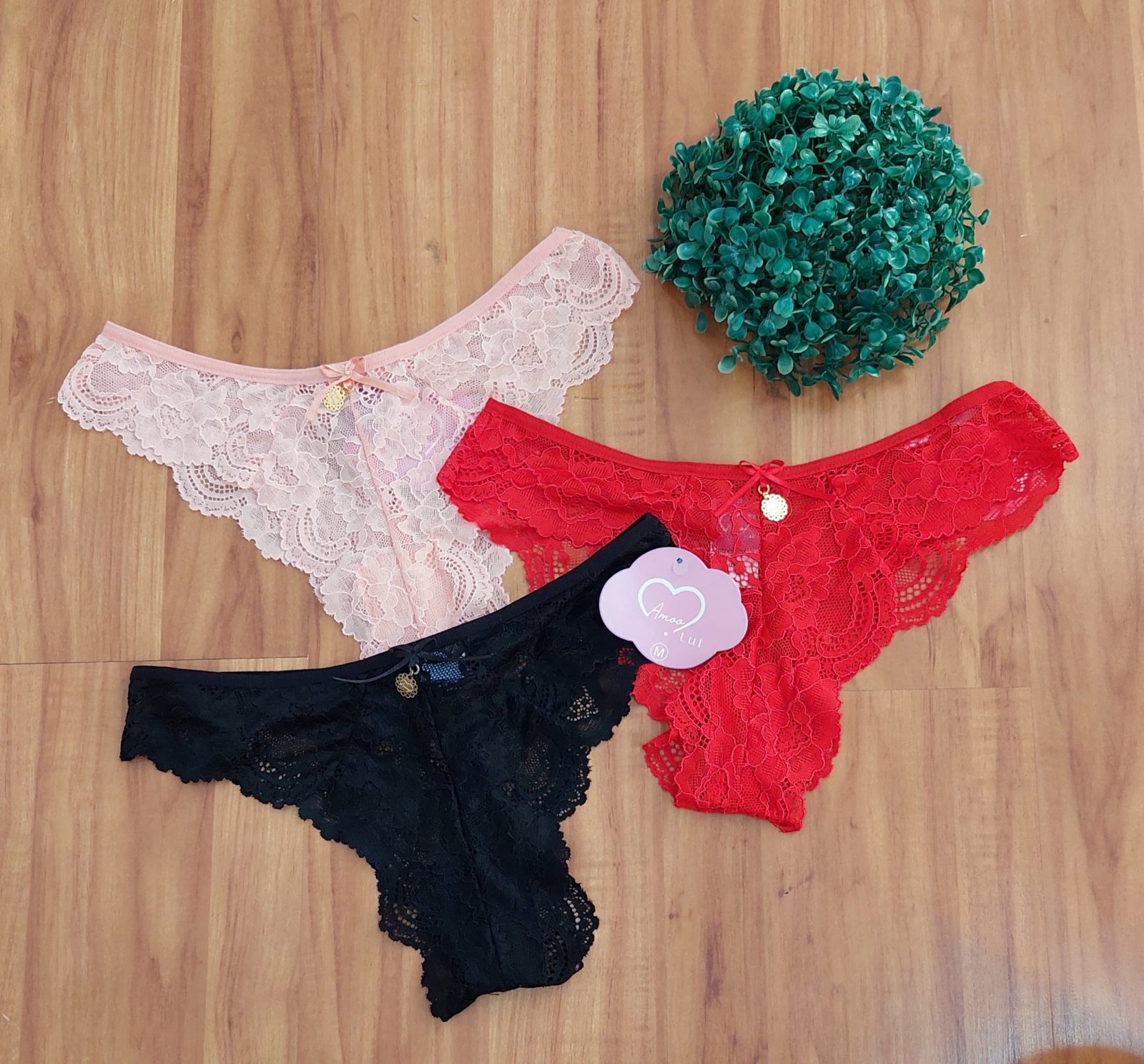 CALCINHA FEM BIQNI RENDA R137 REF.946 VNH M.